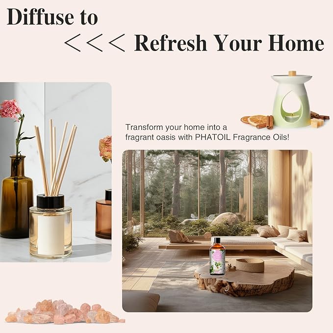 PHATOIL Orchid Dreamscape Fragrance Oil for Diffuser Aromatherapy 3.38FL.OZ