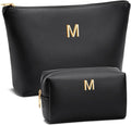 CLOUDWINGS Gifts for Women Girls Personalized Initial Travel Makeup Bag