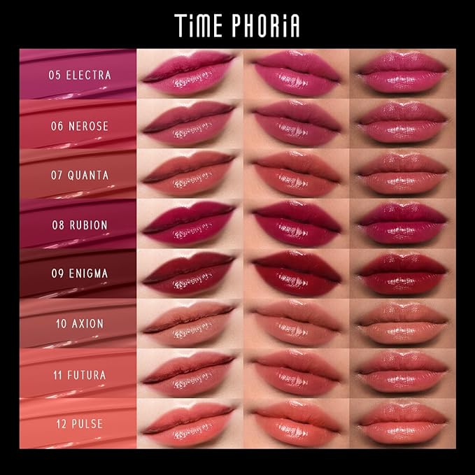 TIMEPHORIA Stellar Dust Lip Stain 15 Aureon, Transfer-Proof & Smudge-Proof Lip Gloss, Reddish Pink Tinted Glossy Finish, High-Pigment Vibrant Color, Hydrating Lightweight Long-Lasting Lip Makeup