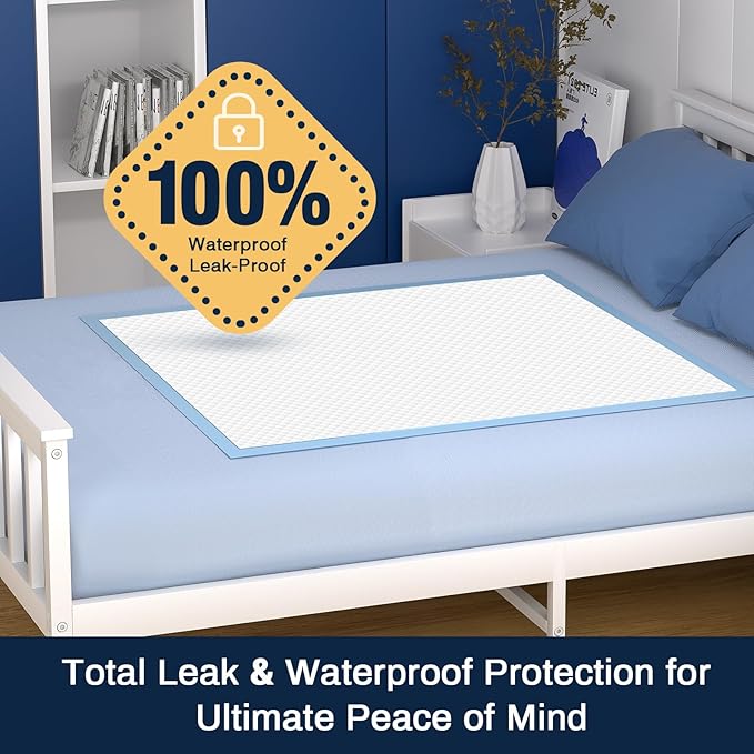 AAY Disposable Bed Pads 30"X36" 50pcs, Tear-Resistant Underpads