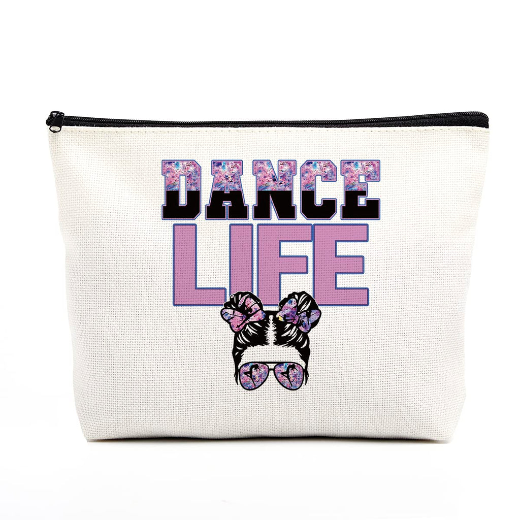 fkovcdy Dance Bag - Makeup Bag for Dancer, Teacher, Student & Teen Girls - Recital & Dance Life Gifts