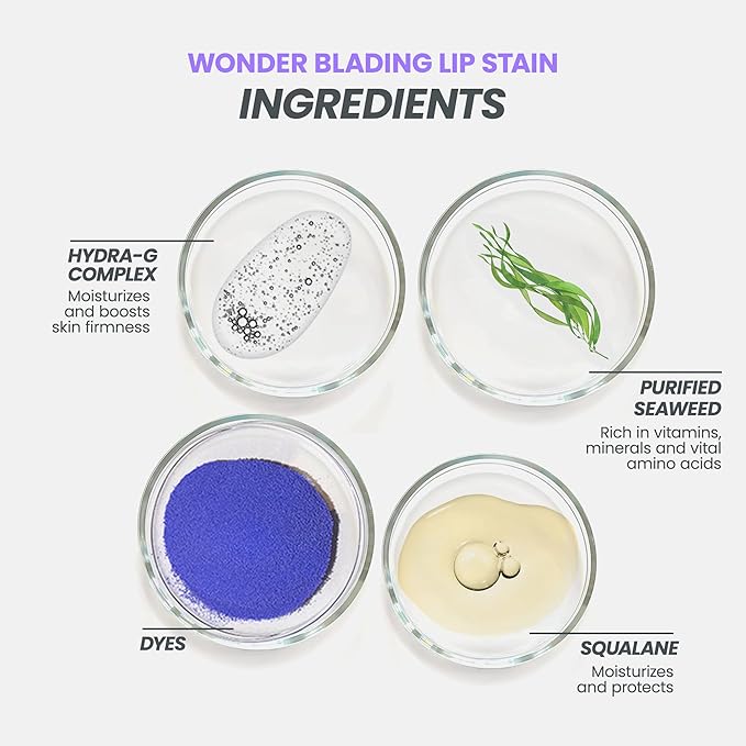Wonderskin Lip Stain – Long Lasting, Waterproof, Lip Tint Peel Off Masque
