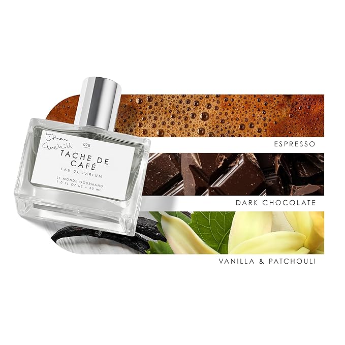 Le Monde Gourmand Tache de Café Eau de Parfum Spray Perfume for Women, Ethan Gaskill, Vanilla, Coffee & Dark Chocolate Scent, 1 fl oz (30 ml)