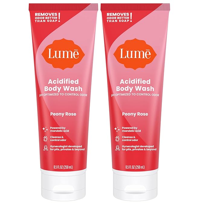 Lume Acidified Body Wash - 8.5 oz, 2 pk (Peony Rose)