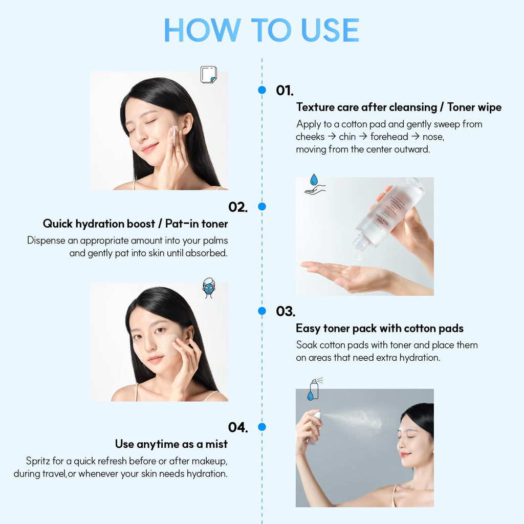 S.NATURE Aqua Oasis Toner | PHA, Soothing and Calming Skin,Hydrating, Refreshing Toner for All Skin Types, Korean Skin Care, Vegan | 210ml, 7.10 Fl Oz