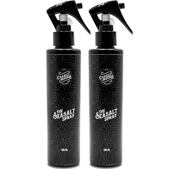 Charlemagne Sea Salt Spray for Men - Firm Hold, 6.76 fl oz, Pack of 2