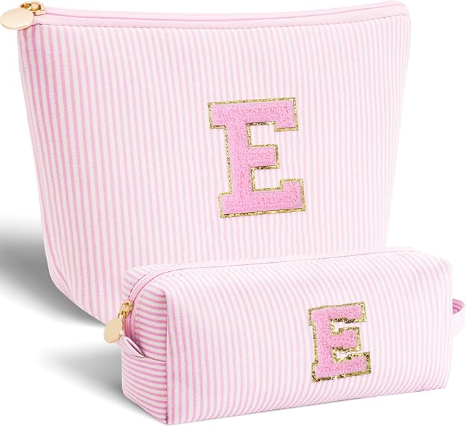 Btffitting Gifts for Teen Girls Women - Birthday Gifts for 10 11 12 13 14 15 16 17 18 Years Old Girl,Makeup Bag Cosmetic Bag,Teacher Gift Trendy Stuff Toiletry Bag - Pink,E