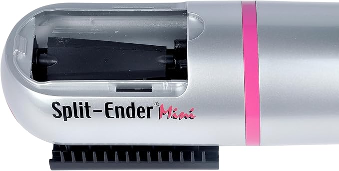 Split Ender Mini – Original Cordless Split End Hair Trimmer for Dry, Damaged, Brittle, Broken, Curly, Frizzy, or Straight Hair – Battery Operated (3 AAA) – At Home Hair Care & Styling Tool – Pink