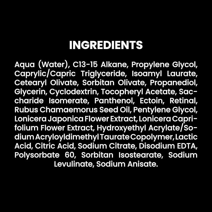SkinTra Creamy Happiness - Advanced Retinal Emulsion 0.1% Encapsulated for Stability - Smoothes & Firms – Deep Hydration – 30 ml/Net 1.01 Fl. Oz