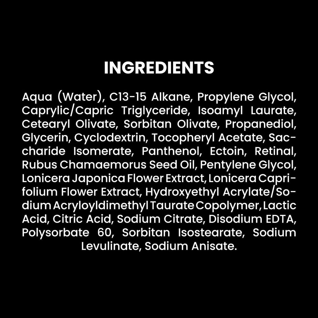 SkinTra Creamy Happiness - Advanced Retinal Emulsion 0.1% Encapsulated for Stability - Smoothes & Firms – Deep Hydration – 30 ml/Net 1.01 Fl. Oz