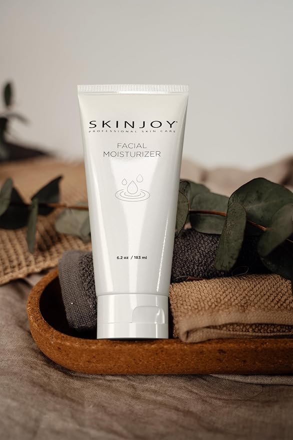 Skinjoy Face Moisturizer for Dry Skin, w/Hyaluronic Acid, Collagen, Aloe, Facial Skin Care Products, Skin Care, Body Wash, Face Wash - 183 ml / 6.2oz