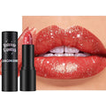 Jolilab Sparkling Lip Gloss, Long Lasting Waterproof Moisturizer Lip Balm Glitter Shimmer Metallic Lipstick, Diamond Shiny Bold Glow Goth Lipstick for Women Girls, Non-sticky (1, 03#)