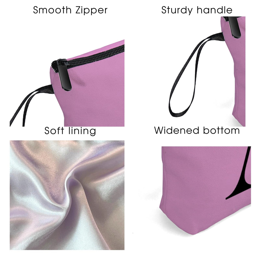 Birthday Inspirational Bridesmaid Proposal Team Small Gifts for Women Mom Aunt Teacher Sister Coworkers Makeup Cosmetic Bag Travel with Mirror Mothers Day Christmas Graduation B