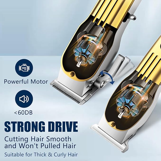 SUNNOW Hair Clippers and Trimmer Set, Electric Razor with Adjustable Speed