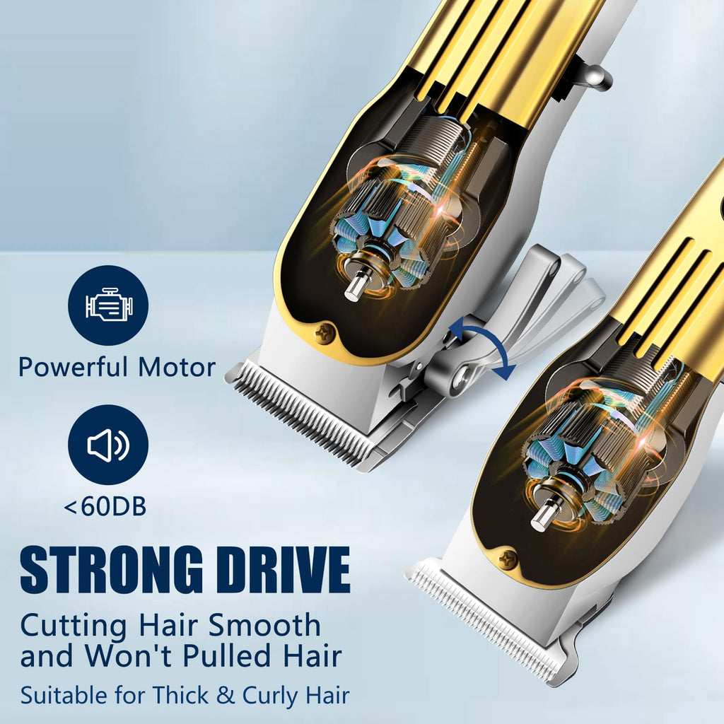 SUNNOW Hair Clippers and Trimmer Set, Electric Razor with Adjustable Speed