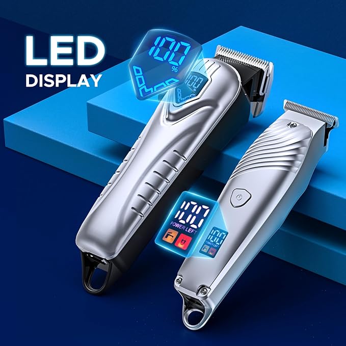Hair Clippers for Men, Low Noise Professional Beard Trimmer Barber Clippers