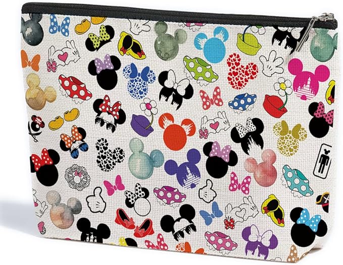 Cute Cartoon Mouse Makeup Bag Magic Cartoon Print Cosmetic Bag