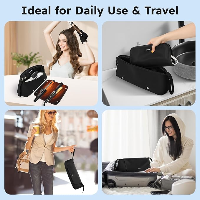 MOKURA Hair Tools Travel Bag with Heat Resistant Mat