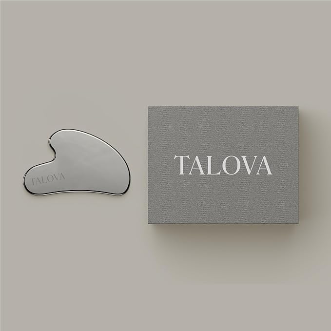 TALOVA 304 Stainless Steel Gua Sha Facial Tool, Face Massage Tool