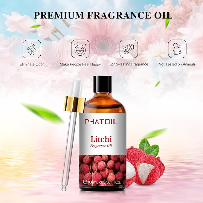 PHATOIL Litchi Fragrance Oil for Diffuser Aromatherapy 3.38FL.OZ