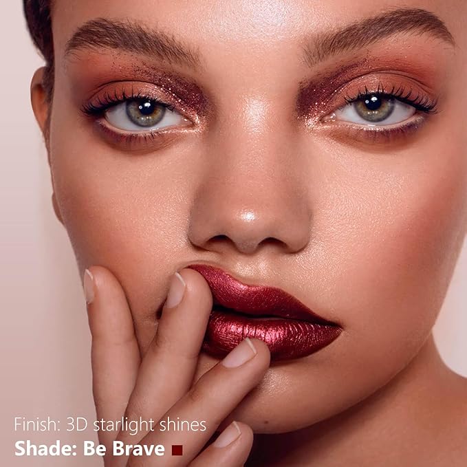 ilembane Burgundy Metallic Liquid Lipstick, Long Lasting - Be Brave