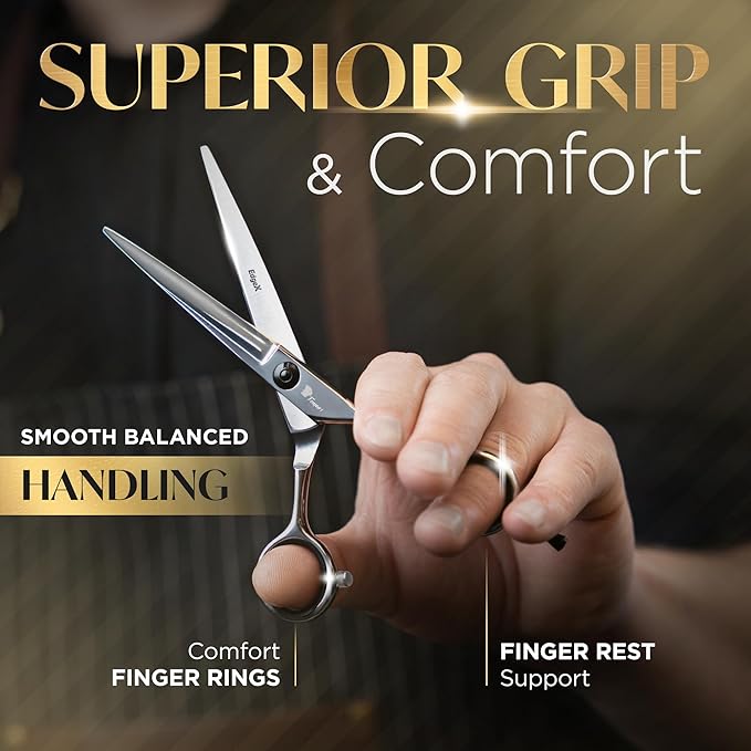 Fagaci Hair Cutting Scissors & Thinning Shears Set 6 Inch