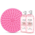 Makeup Brush Cleaner, Make Up Brush Cleaner Cleanser Solution + Brush Cleaning Mat, Makeup Cleaner for Brushes, Sponge, Deep Clean Shampoo, Gentle Formula Cruelty Free 3 Piece Set