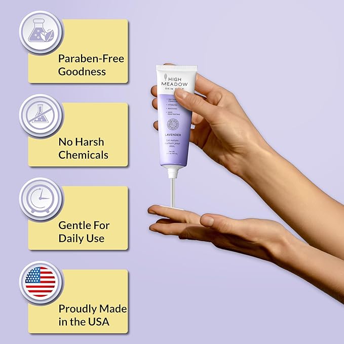 High Meadow Lanolin Cream Moisturizer with Lavender, 3 oz