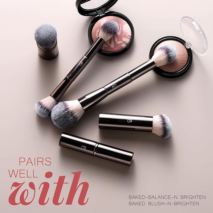 Professional Makeup Brush Set BS-MALL with Travel Case, 20PCS Synthetic Makeup Brushes for Foundation, Conce aler, Blush, Powder & Eyeshadow, Labeled Face Eye Brushes for Beginners, Makeup Artists