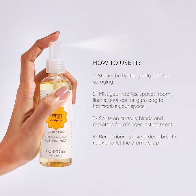 Lemongrass & Rose Chakra Air Freshener Spray 100ml by Aromafume