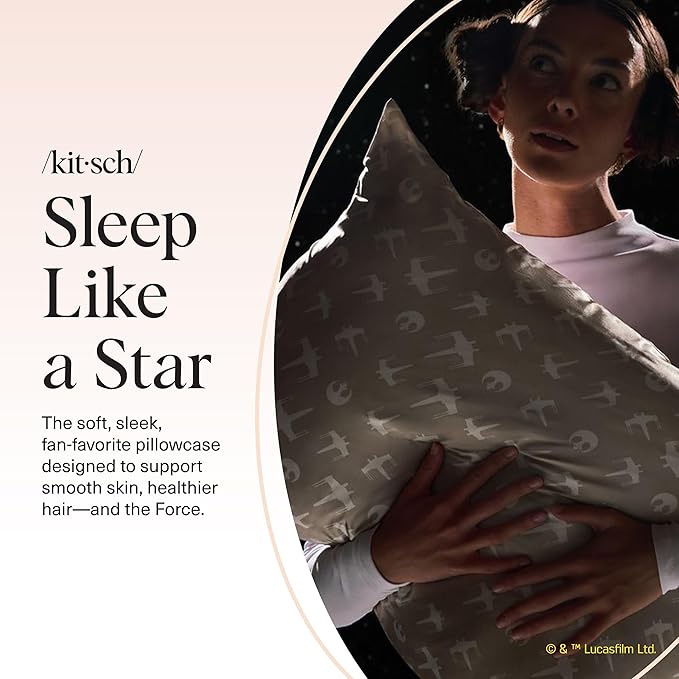 Kitsch x Star Wars Rebel Alliance Satin Pillowcase, Size 19x26