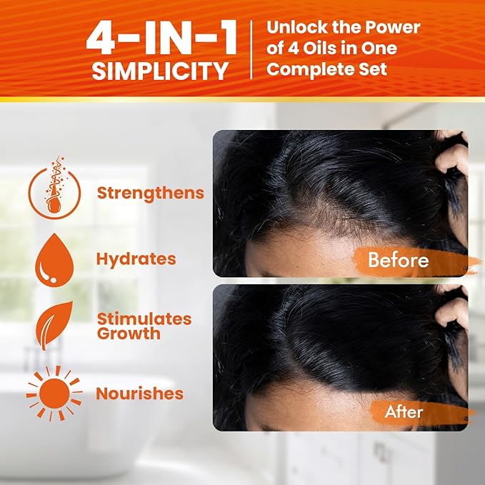 Batana Oil and Cream for Hair Growth Bundle, Rosemary & Castor, All Hair