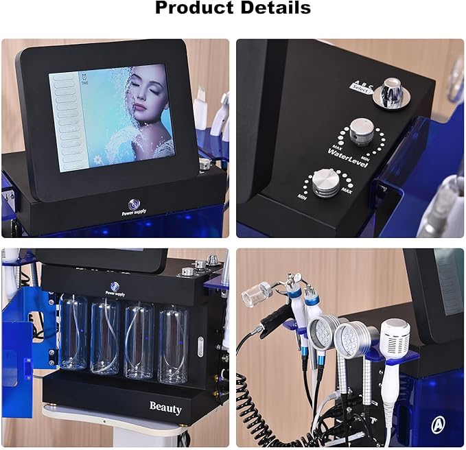 14 in 1 Hydrogen Oxygen Facial Machine Skin Care Hydrodermabrasion Device