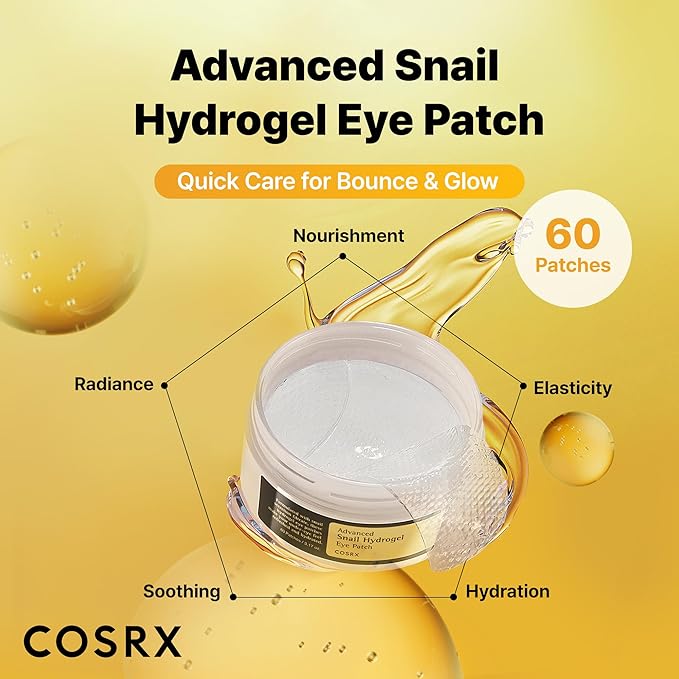 COSRX Advanced Snail Mucin Hydrogel Under Eye Patches for Fine Lines (60)