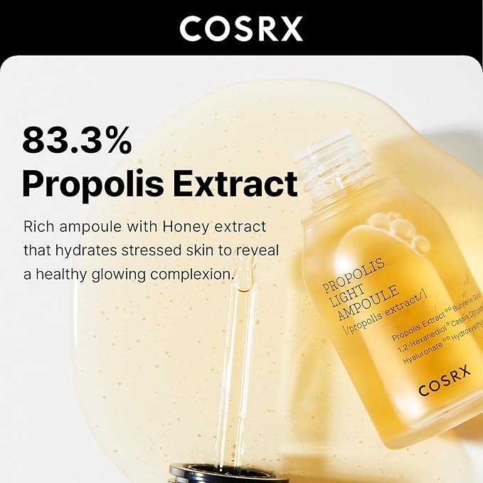 COSRX 73% Propolis Light Ampoule for Sensitive Skin, Fine Lines, 1.01fl.oz