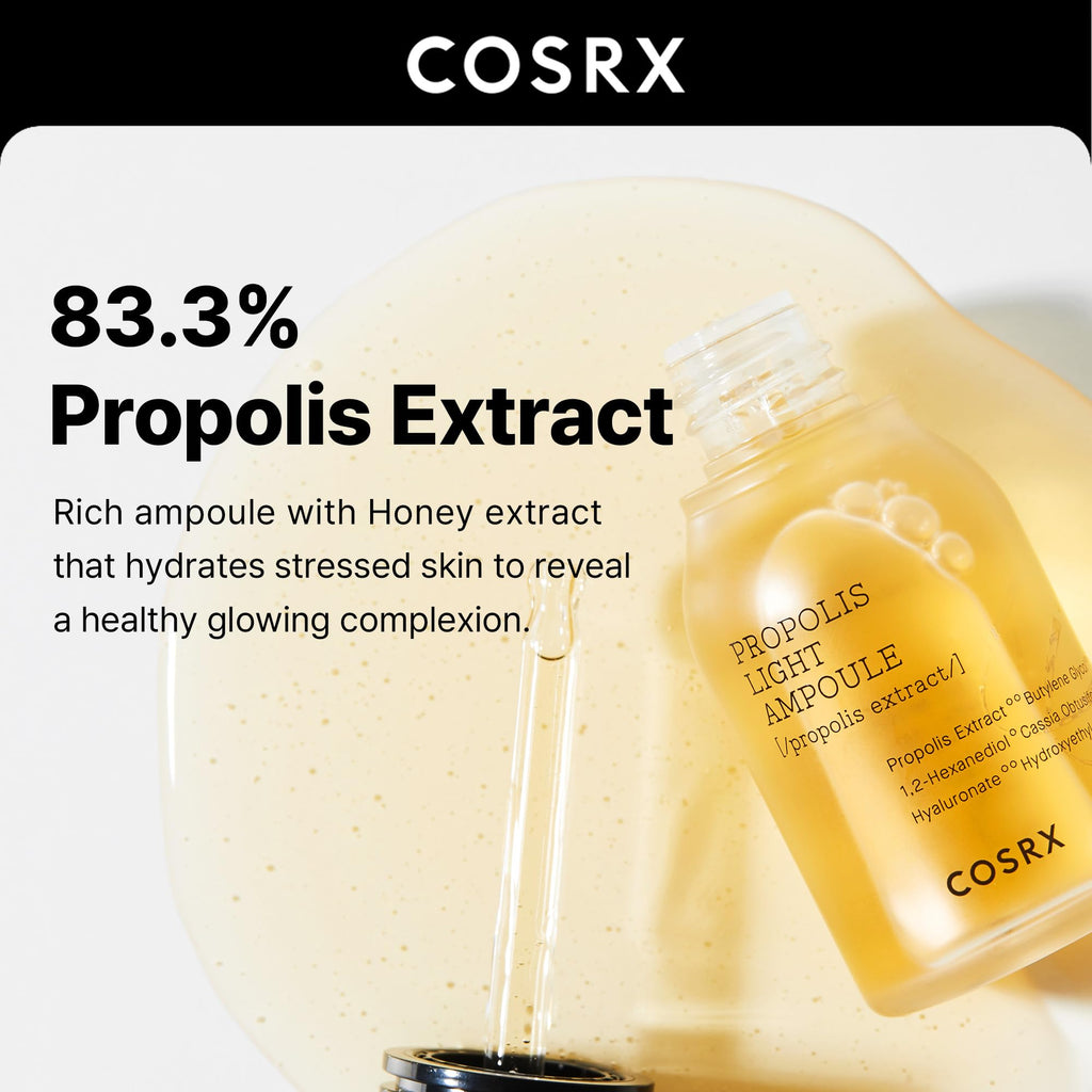 COSRX 73% Propolis Light Ampoule for Sensitive Skin, Fine Lines, 1.01fl.oz