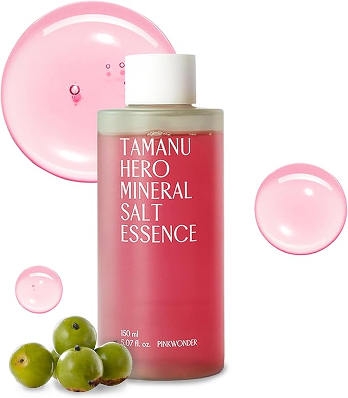 PINKWONDER Tamanu Salt Vitamin B12 Essence Toner for Sensitive Skin 5.07oz