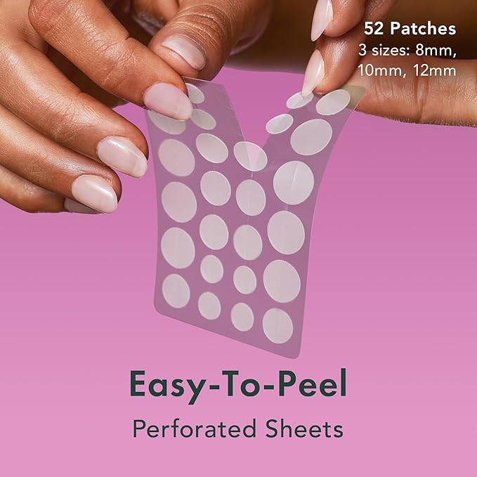 Rael Pimple Patches - Miracle Overnight Spot Cover, Thicker & Extra Adhesion, Hydrocolloid Acne Pimple Patch for Face, Zits & Blemishes, Korean Skin Care, 3 Sizes (52 Count)