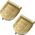 VALLNEI [2 Pack] 5-in-1 Replacement Clipper Blade, Detachable & Adjustable Dog Grooming Blade Compatible with Wahl Arco, Bravura, Chromado, Creativa, Figura, Motion & SuperGroom (Gold)