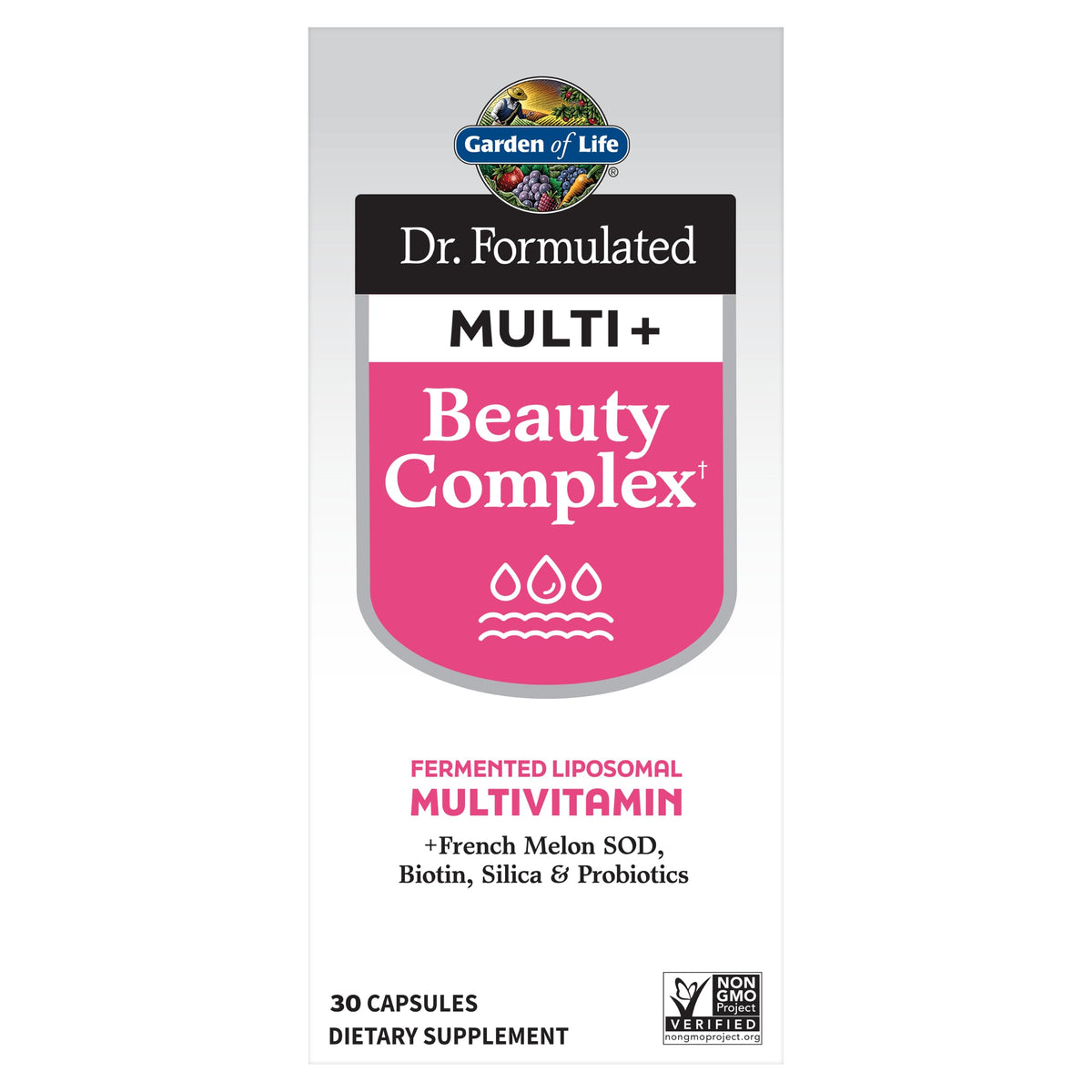 Garden of Life Dr. Formulated Multi+ Beauty Complex Multivitamin, 30ct