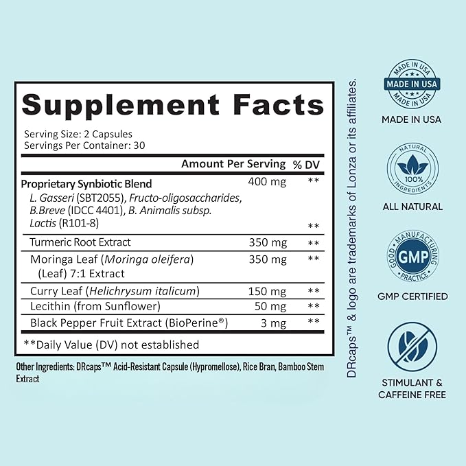 BB Company Provitalize | Probiotics for Women Digestive Health, Menopause, Joint Support | Sexy Midsection Curves, Bloat | Turmeric Curcumin Moringa | Gluten-Free & Shelf-Stable | Ages 40+ | 60 Ct