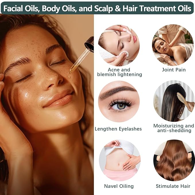 Bathrest Organic Castor Oil 100% Pure Natural Hair Oil for Hair Growth, Castor oil for Skin Lashes Nails Face Eyelash Eyebrows, Cold Pressed Hexane Free Unrefined USDA Certified 4OZ