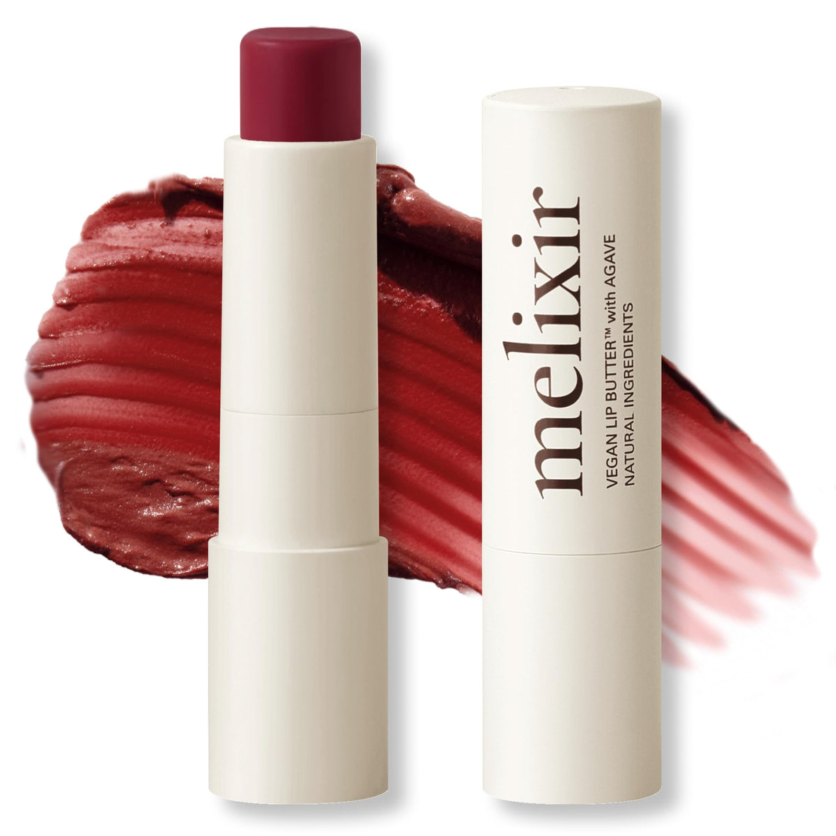 Melixir Vegan Lip Butter, Tinted Lip Balm for Dry Lips #12 Caramel