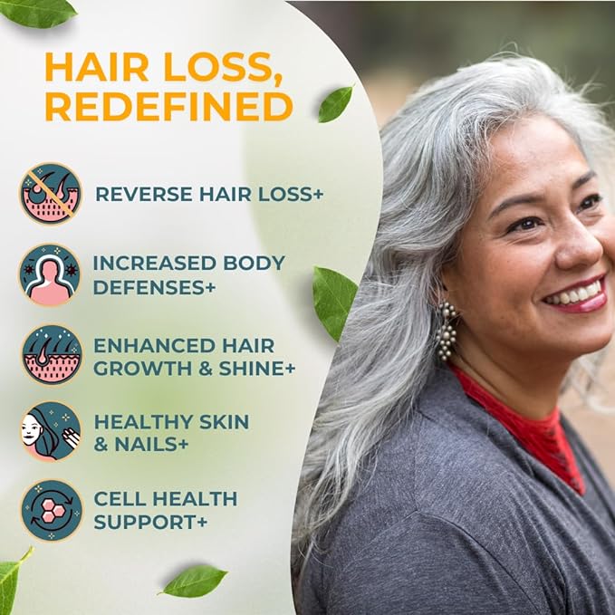 VITAL NUTRITIVE Biotin Hair Growth Vitamins - Hair, Skin & Nails Supplement