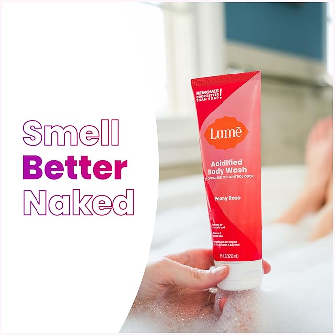 Lume Acidified Body Wash - 8.5 oz, 2 pk (Peony Rose)