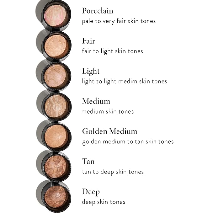 LAURA GELLER NEW YORK Award-Winning Baked Balance-n-Brighten Color Correcting, Travel Size, Powder Foundation – Porcelain – Handmade in Italy – Buildable, Matte Finish – For Mature Skin