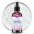 Collagen Serum for Face by Eva Naturals - Anti Aging Multi Peptide Face Serum with Hyaluronic Acid - Firming Hydrating Wrinkle Reducer Peptide Serum for Women & Men - Fragrance Free 2 oz