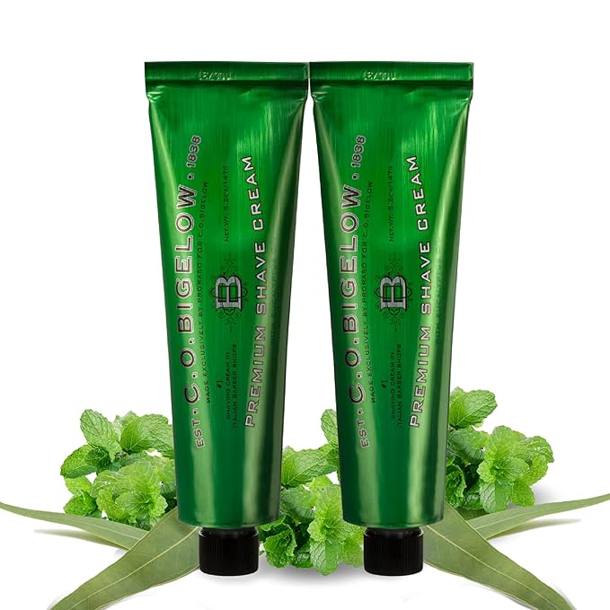 C.O. Bigelow Shaving Cream, 2 Pack, 5.2 oz