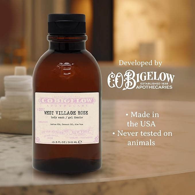 C.O. Bigelow West Village Rose Body Wash, 10.5 fl oz