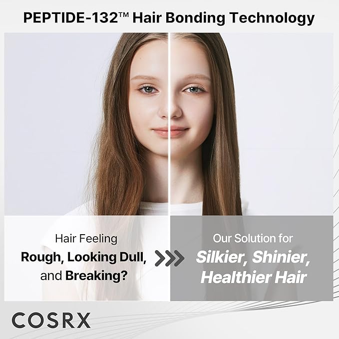 COSRX PEPTIDE 132 Hair Repair Treatment for Dry Damaged Hair, 4.05 fl oz